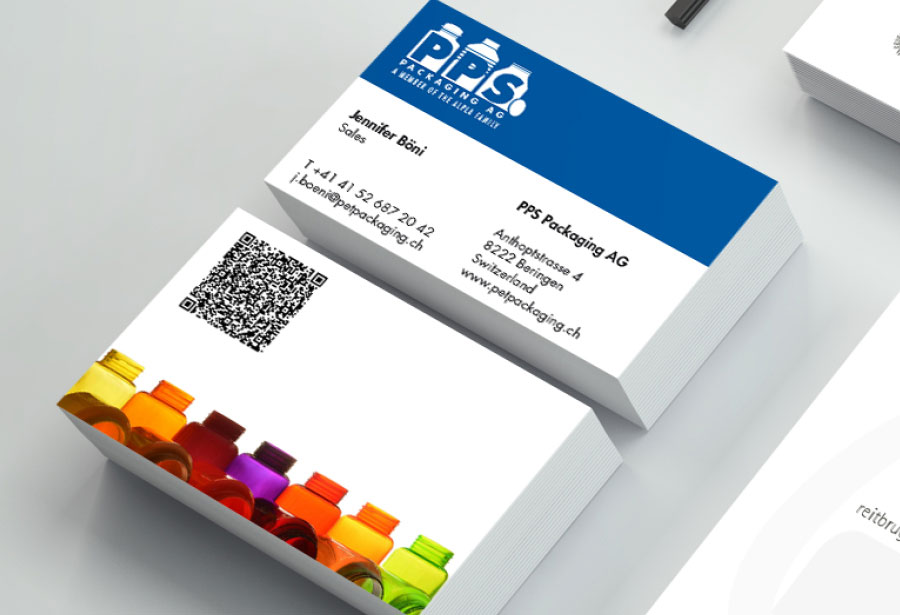 Visitenkarte mit QR-Code