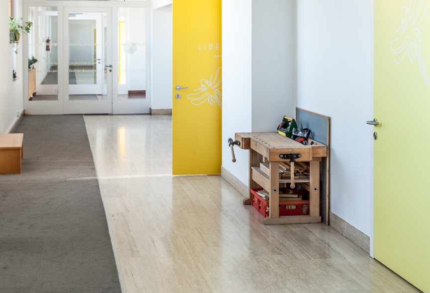 Signaletik | Kindergarten am Dorfbach in Hard