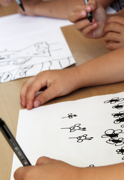 Signaletik | Kindergarten am Dorfbach in Hard