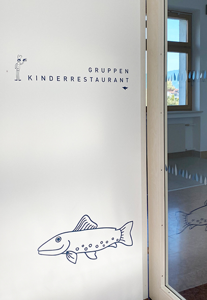 Signaletik | Kindergarten am Dorfbach in Hard